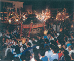 イメージ（姫神大神宮祭　200年の伝統を誇る北海道最古の祭。江差の人びとにとって最大の年中行事です。8月10日、11日の2日間、民俗文化財指定の神功山人形、松宝丸など13台の山車が町内をねり歩くさまは圧巻です。）