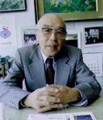 イメージ（岡村正吉虻田町長）